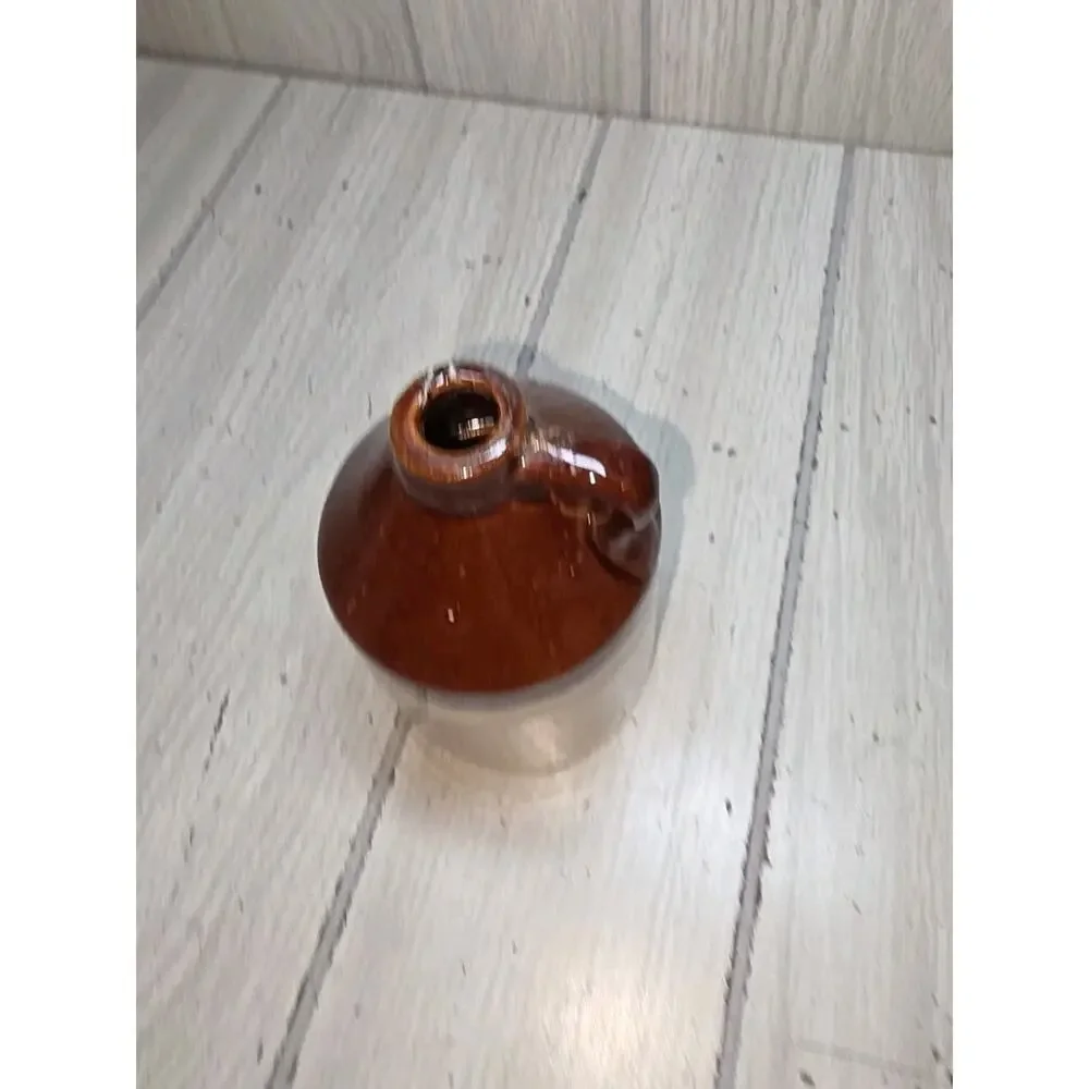 Vintage Stoneware Jug Crock Miniature USA Farmhouse Country Primitive 3.5